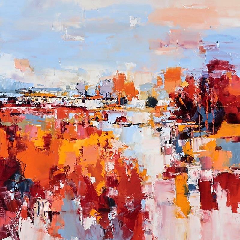 Hervé Lenouvel  'Autumn Fields' - Framed Original Artwork