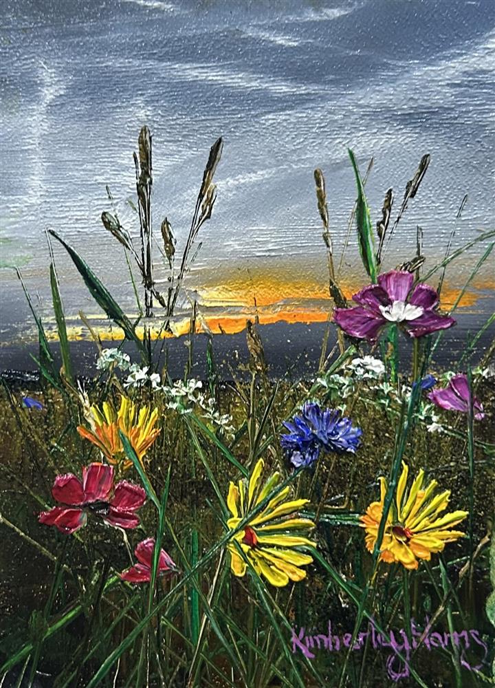 Kimberley Harris - 'Autumn Light' - Miniature size' - Framed Original Art