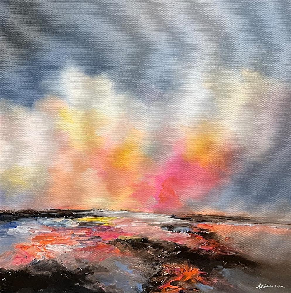 Alison Johnson - 'Azure Horizon' - Framed Original Artwork