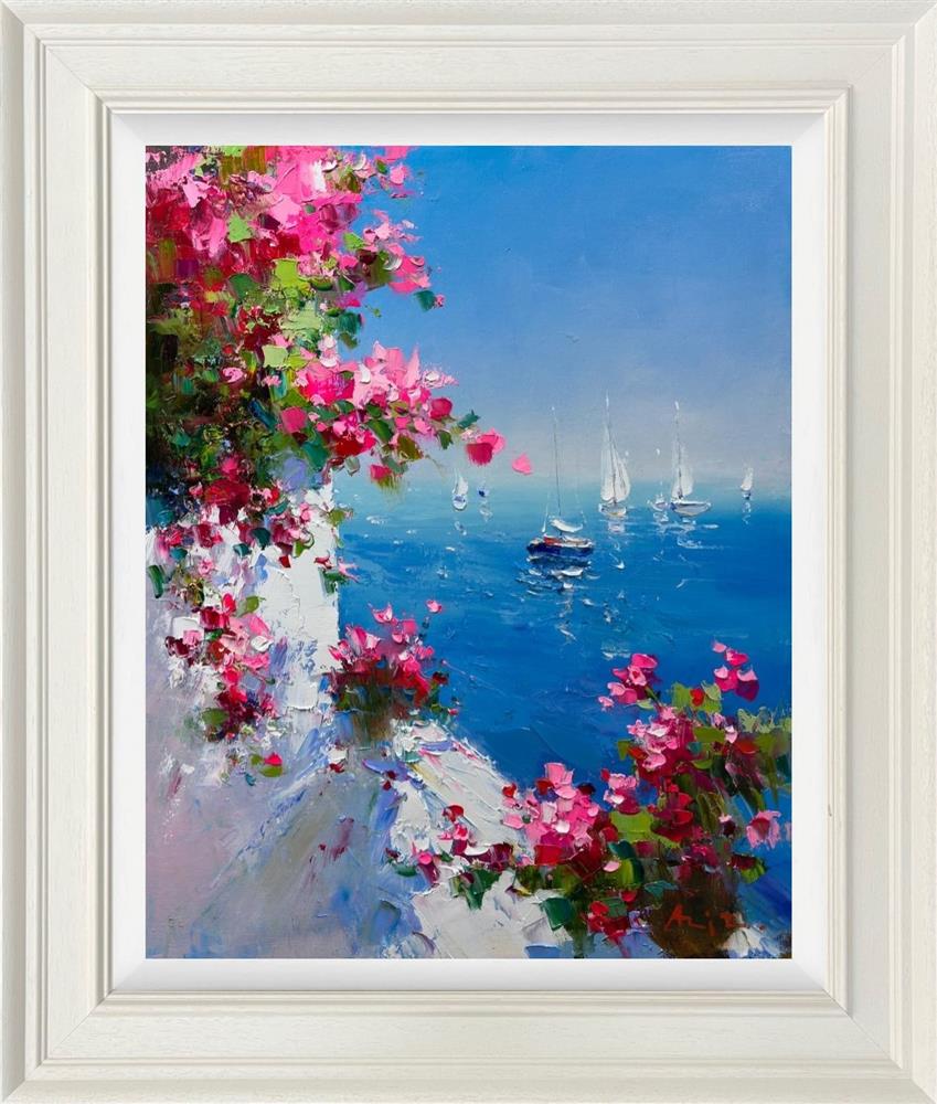 Aziz - 'Azure Horizon' - Framed Original Artwork