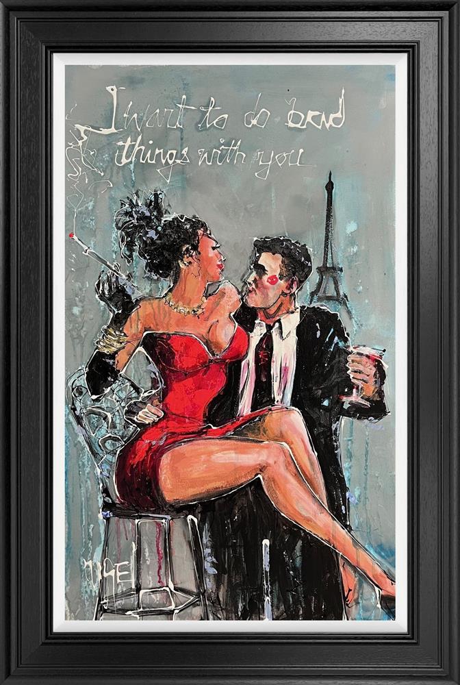 Nigel Cooke -  Bad Things'  - Framed Original Artwork