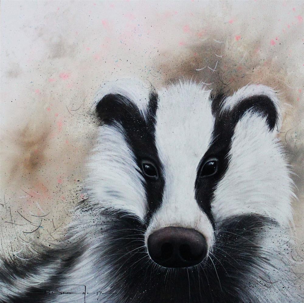 Dale Bowen - 'Badger Wise' - Framed Original Artwork