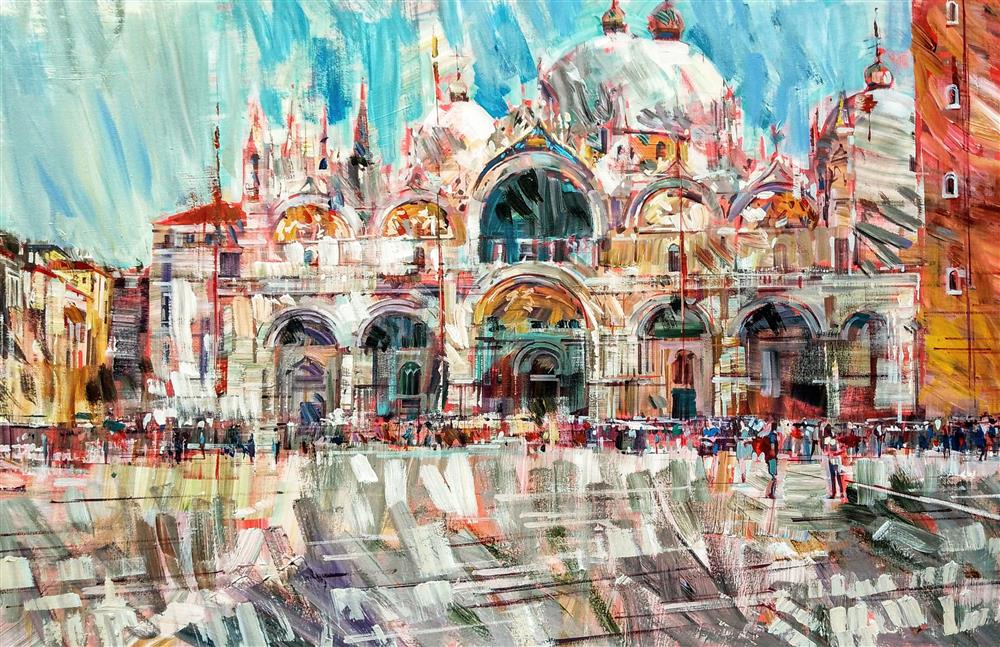 Colin Brown - 'Basilica di San Marco' - Framed Original Art