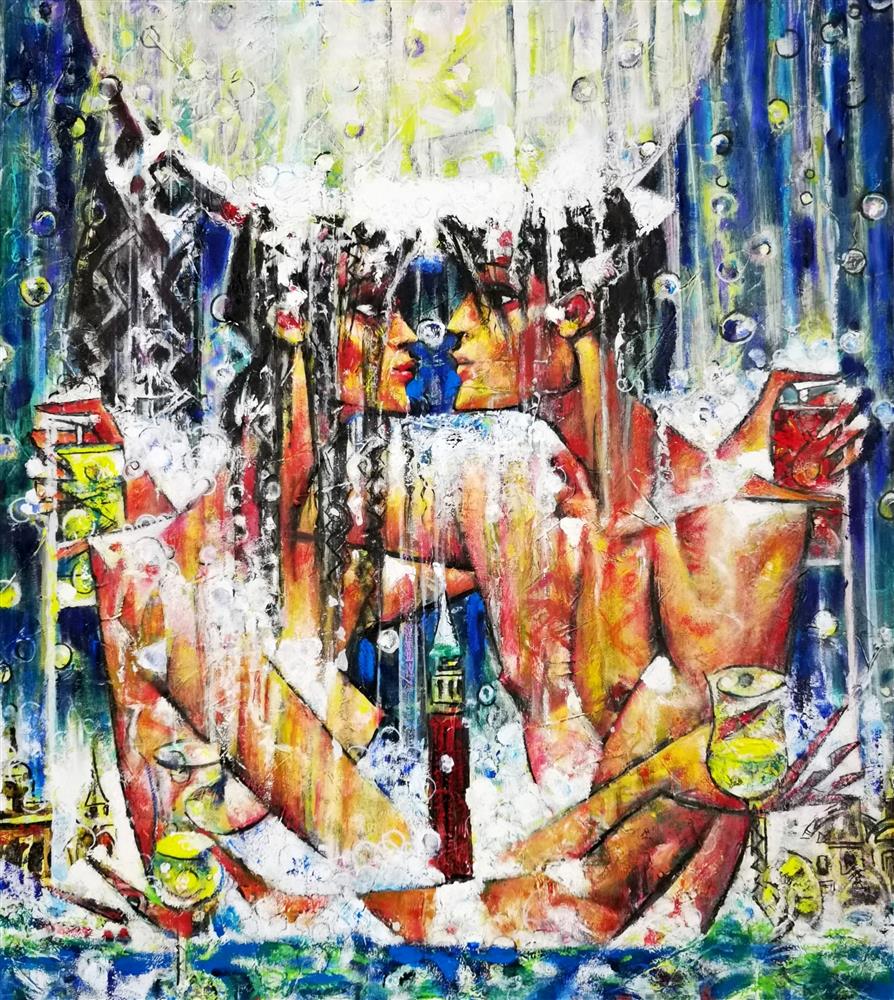 Andrei Protsouk - 'Bathing Venus' - Framed Original Artwork