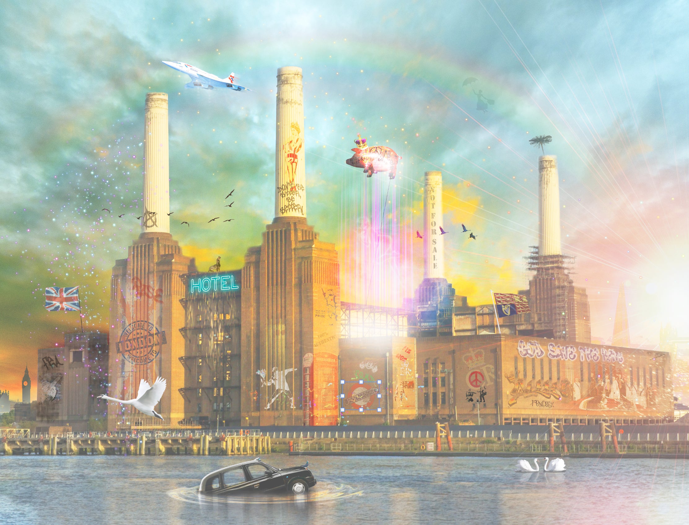 Neil Pengelly - 'Battersea' - Framed Limited Edition Print