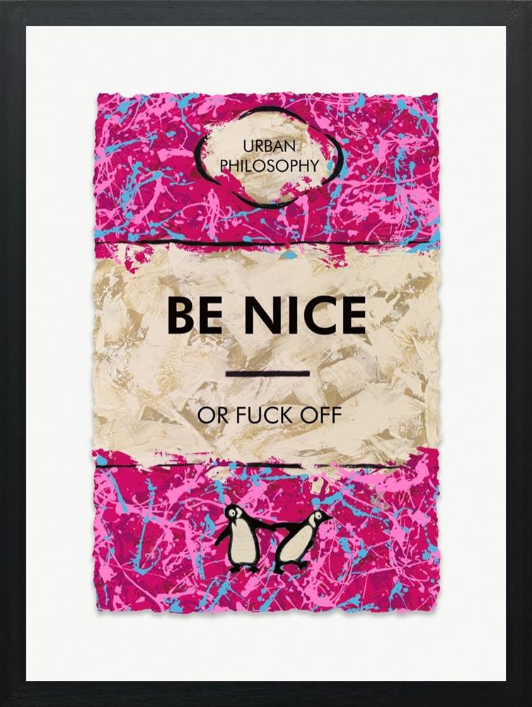 Hue Folk - 'Be Nice' - Framed Limited Edition