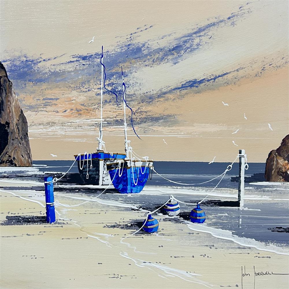 John Horsewell - 'Beached Companions' - Framed Original Artwork
