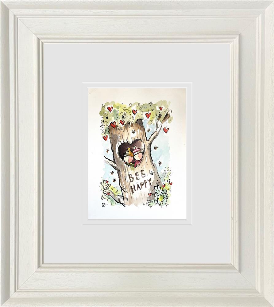 Michael Abrams - 'Bee Happy - Sketch' - Framed Original Art
