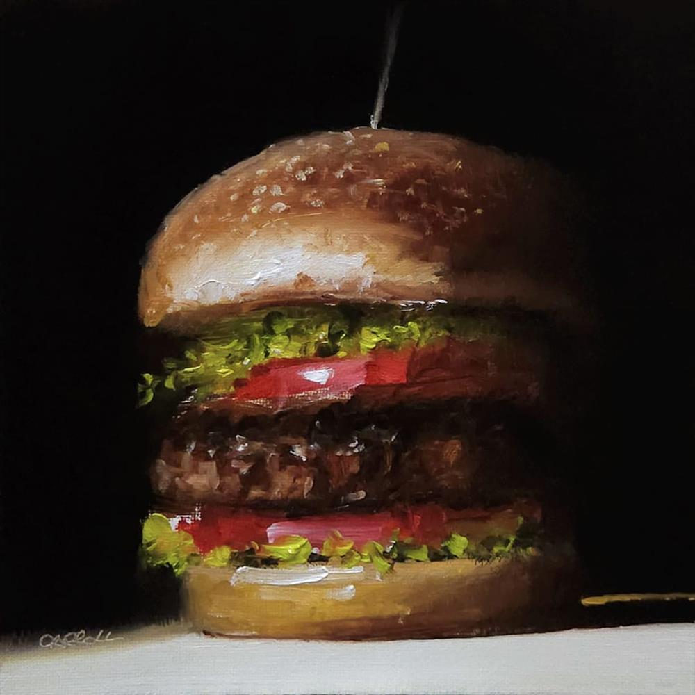 Neil Carroll - 'Beef Burger' - Framed Original Artwork