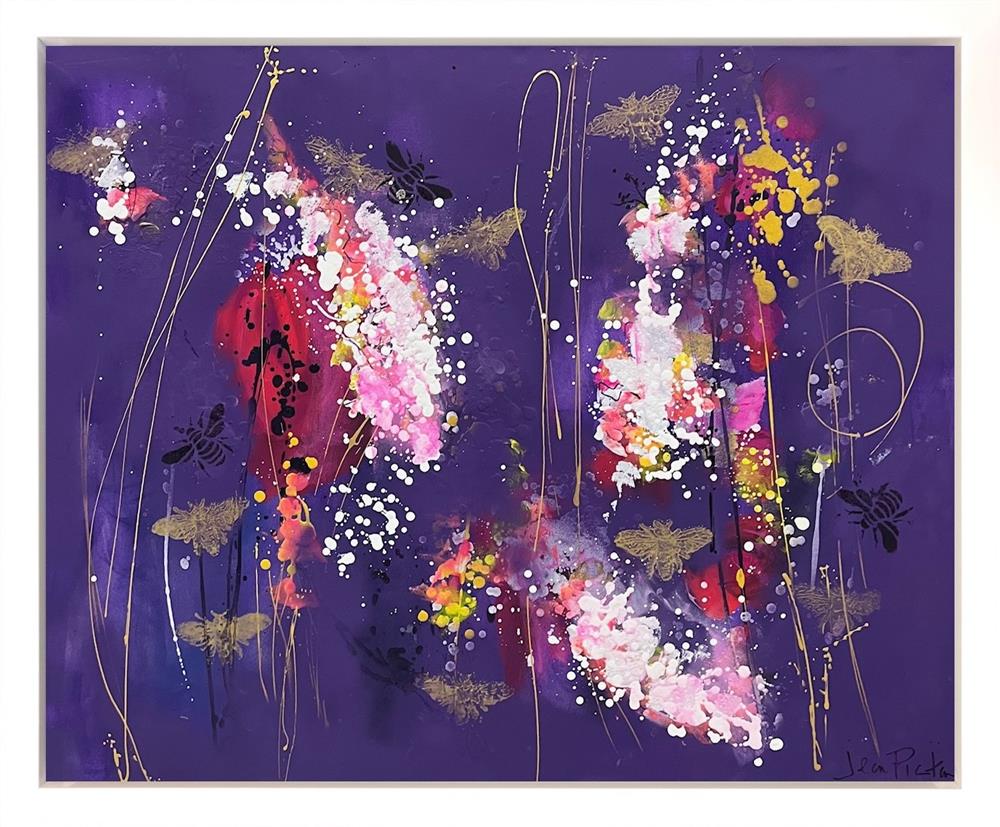 Jean Picton -  'Bees And Bloom IV' - Framed Original Art