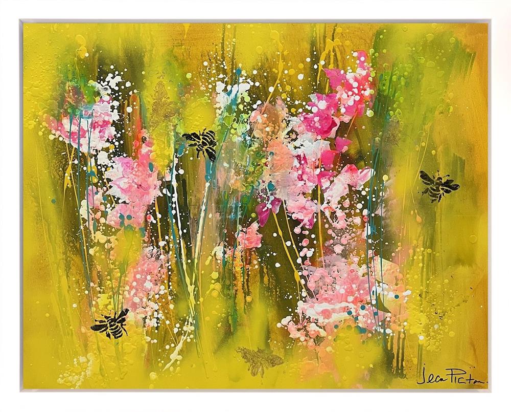 Jean Picton -  'Bees And Bloom IX' - Framed Original Art