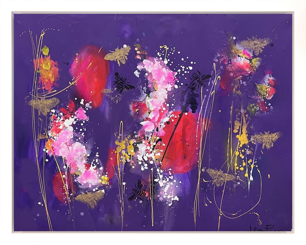 Jean Picton -  'Bees And Bloom V' - Framed Original Art