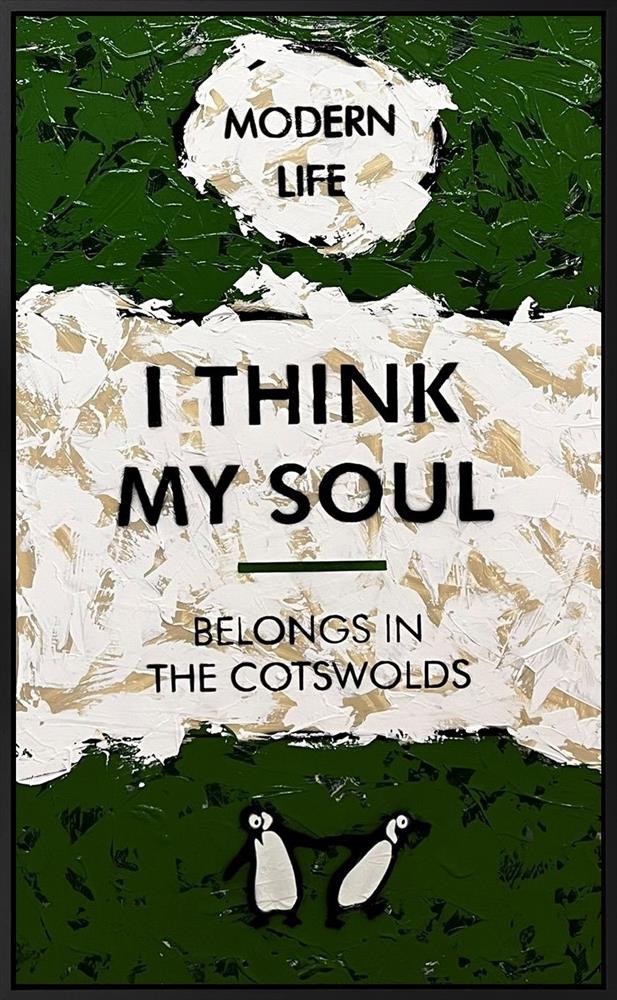 Hue Folk - 'Belongs In The Cotswold - XL' - Framed Original Artwork