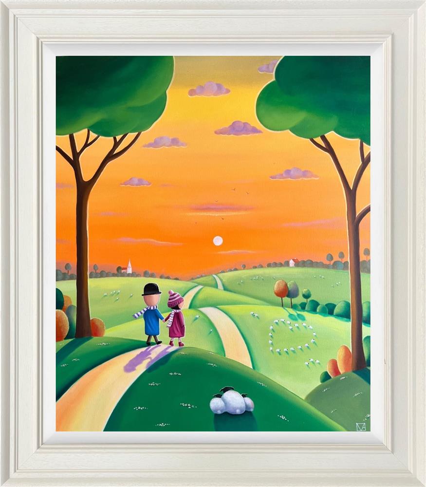 Michael Abrams - 'Beneath The Tree That Love Has Planted' - Framed Original Artwork