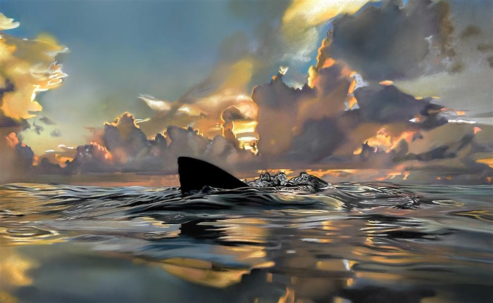 Clare Parkes - 'Beneath The Golden Sky' - Framed Original Artwork
