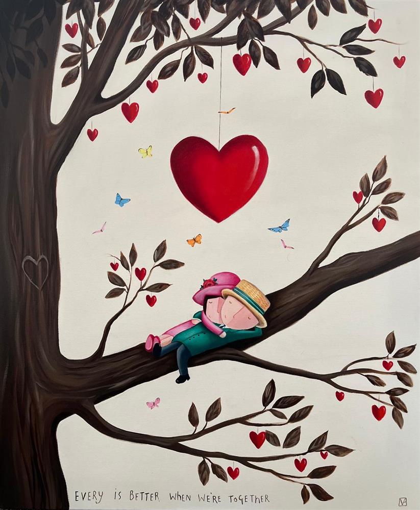 Michael Abrams - 'Better When We Are Together' - Framed Original Art