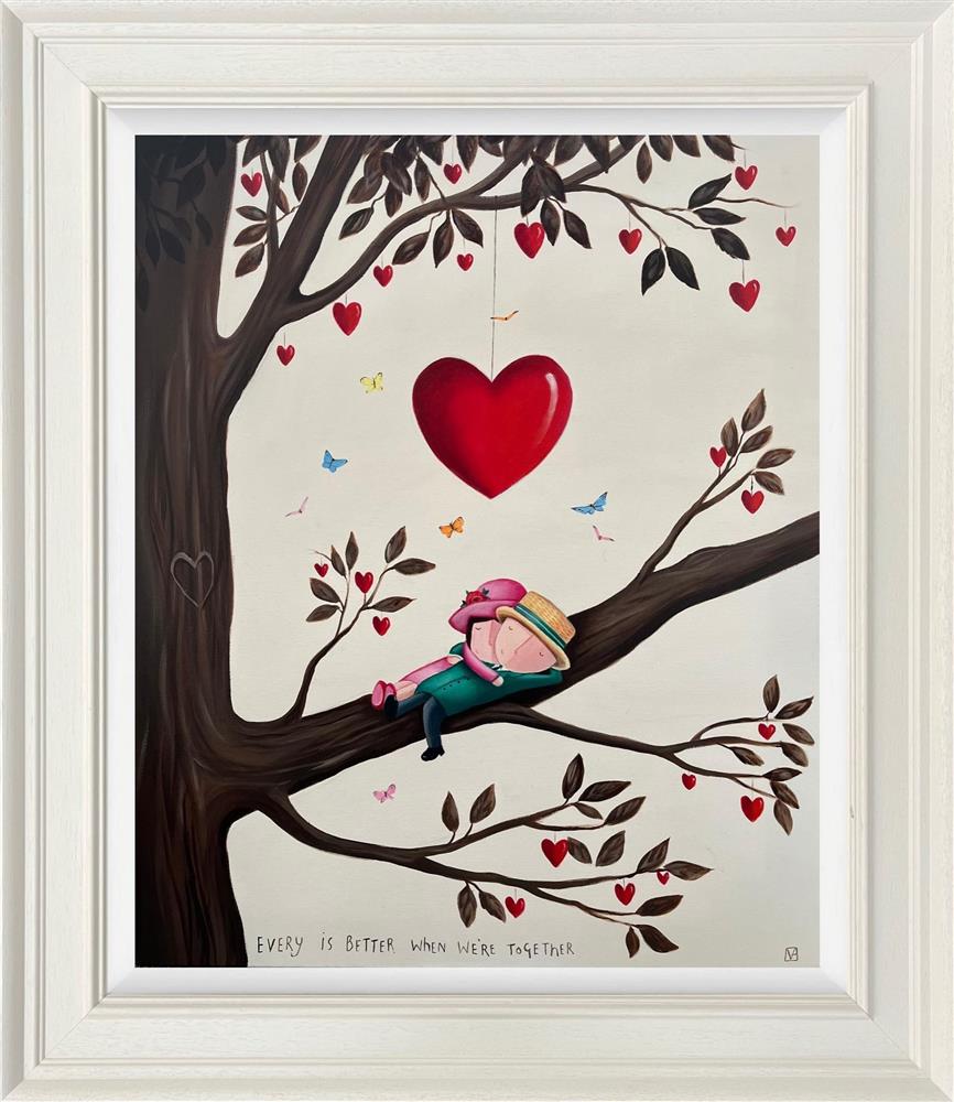 Michael Abrams - 'Better When We Are Together' - Framed Original Art