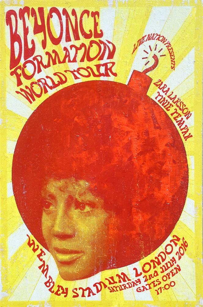 Linda Charles - 'Beyonce - Formation World Tour 2016' - Framed Original Artwork