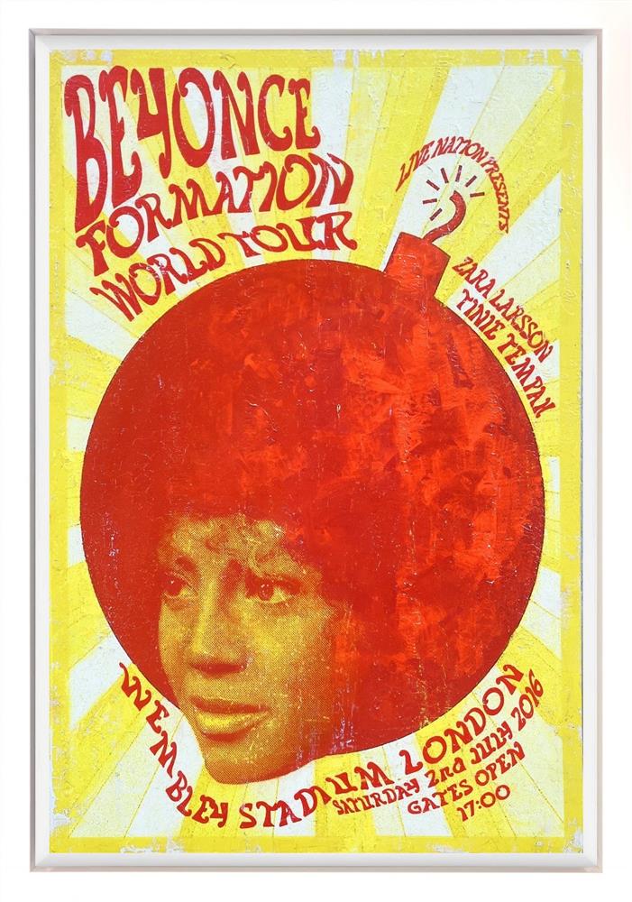 Linda Charles - 'Beyonce - Formation World Tour 2016' - Framed Original Artwork