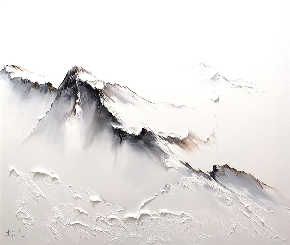 Bozhena Fuchs- 'Beyond The Snowline' - Framed Original Artwork