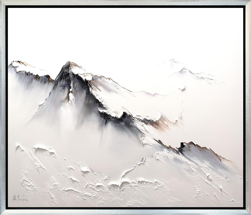 Bozhena Fuchs- 'Beyond The Snowline' - Framed Original Artwork
