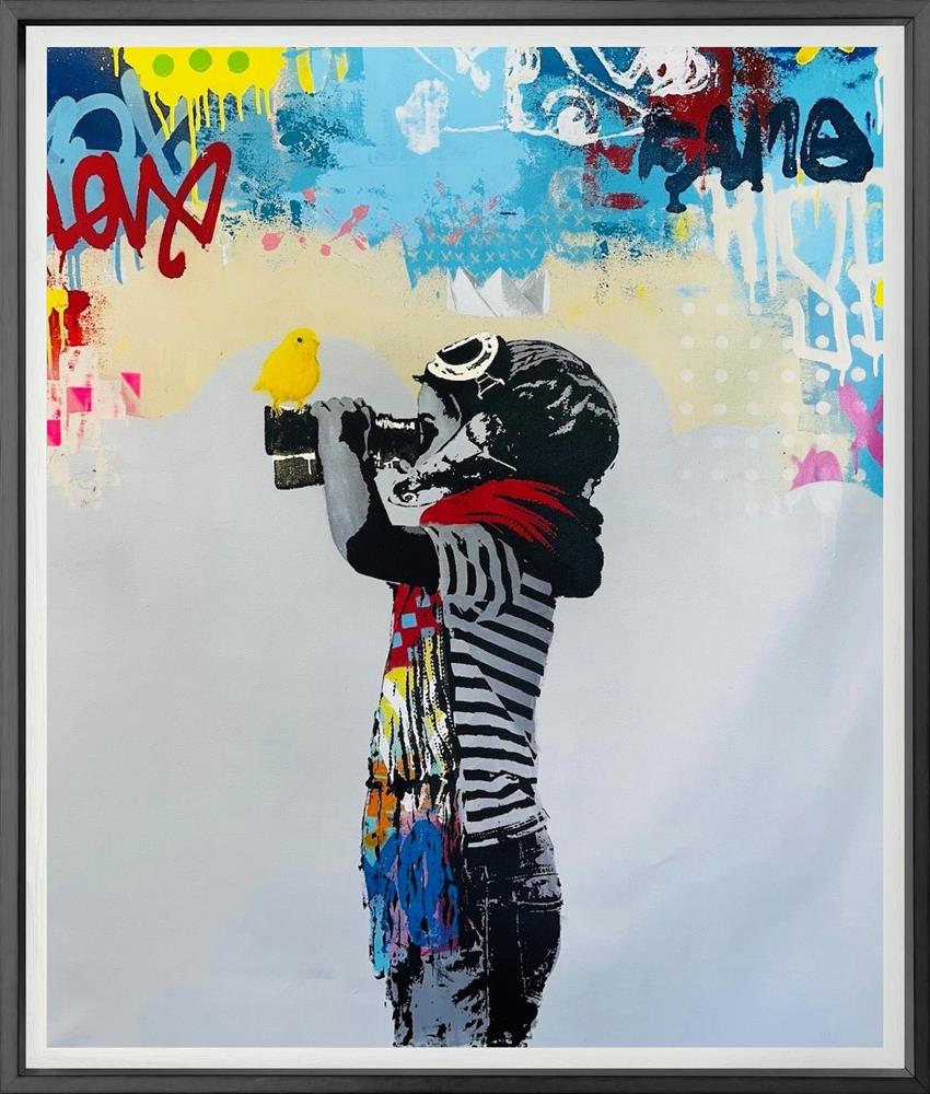 Bollee Patino - 'Big Dreams' - Framed Original Artwork