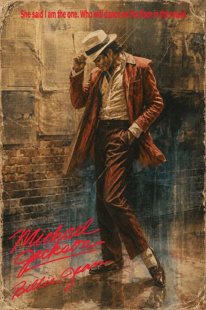 Linda Charles - 'Billie Jean' - Framed Original Artwork