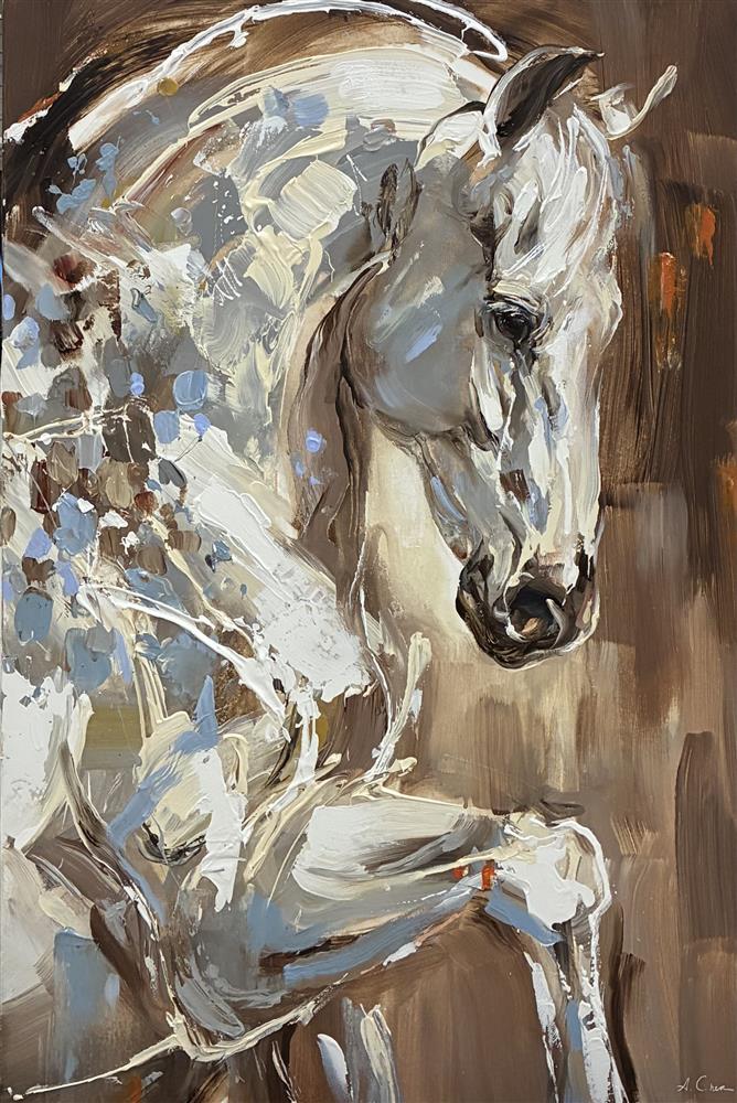 Anna Cher - 'Birchwood' - Framed Original Artwork