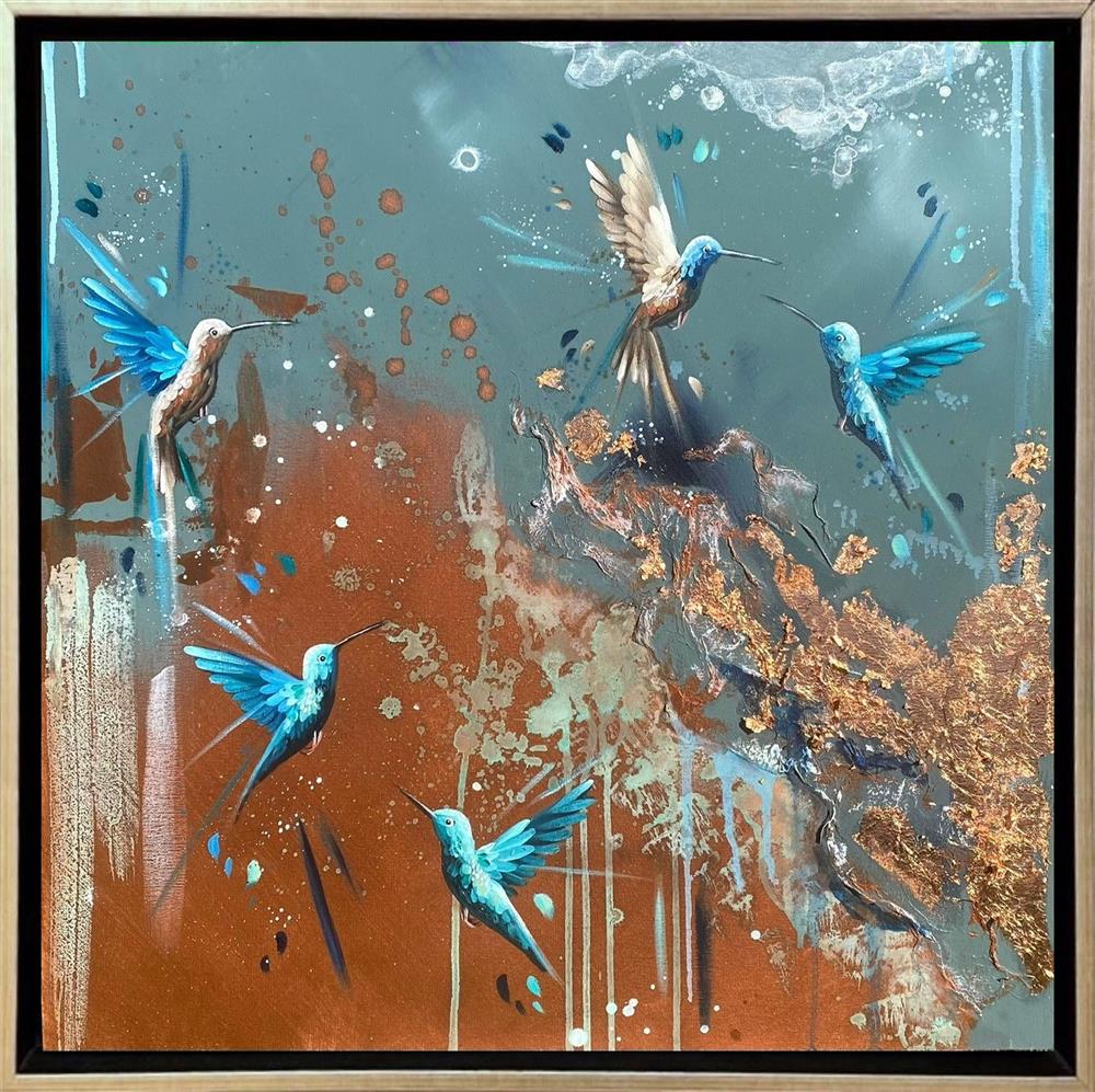 Mellisuga- 'Birds Of Bronze I' - Framed Original Artwork