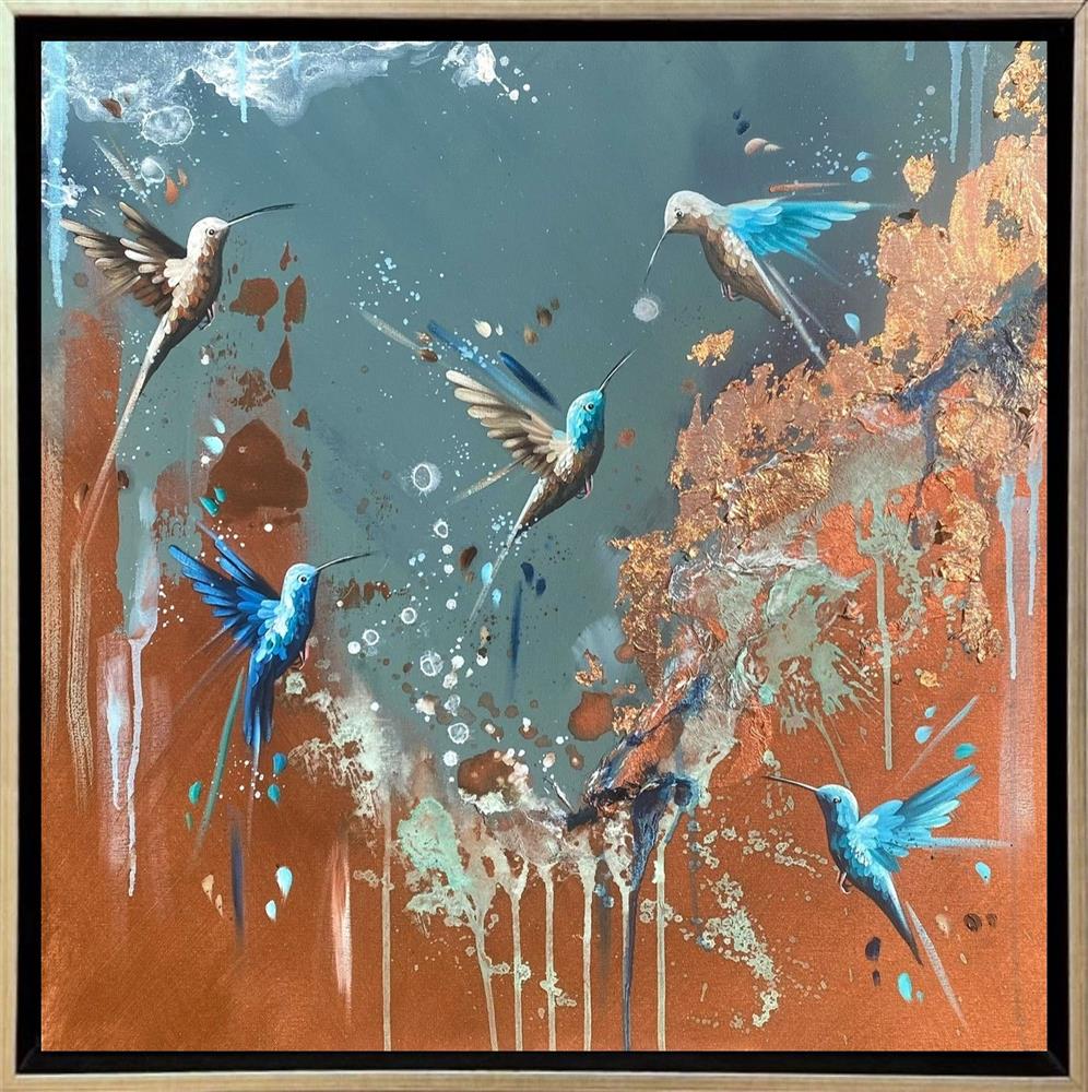 Mellisuga- 'Birds Of Bronze II' - Framed Original Artwork