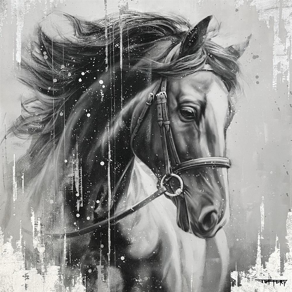 Ben Jeffery - 'Black Knight' - Framed Studio Edition Canvas