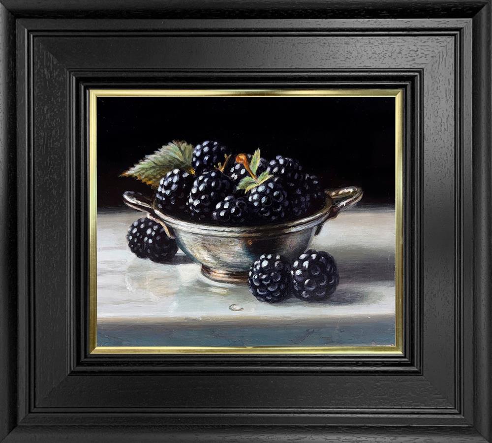 Tony Owens - 'Blackberries And Bowl' - Framed Original Artwork