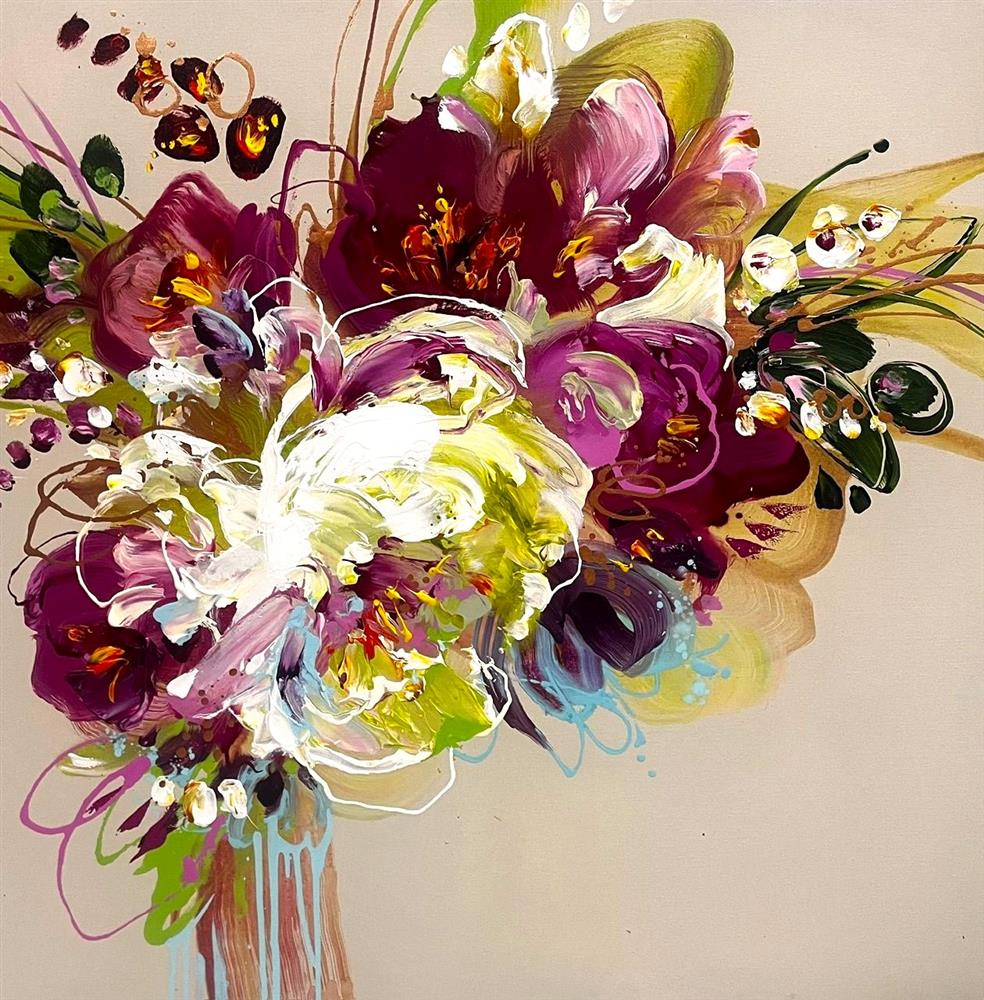 Anna Cher - 'Bloom Symphony' - Framed Original Artwork
