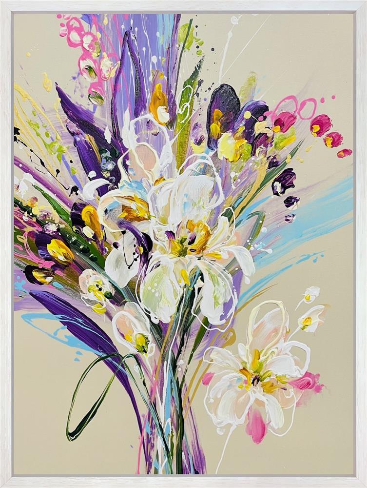 Anna Cher - 'Blossom In Light II' - Framed Original Artwork