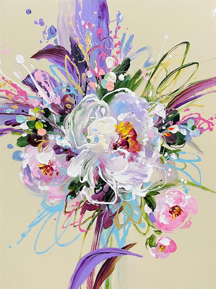 Anna Cher - 'Blossom in Light' - Framed Original Artwork