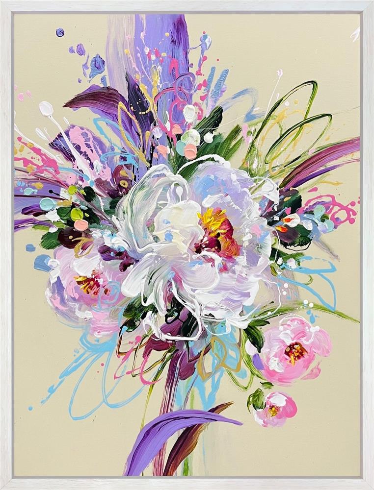 Anna Cher - 'Blossom in Light' - Framed Original Artwork