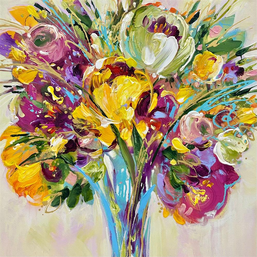 Anna Cher - 'Blossom Reverie' - Framed Original Artwork