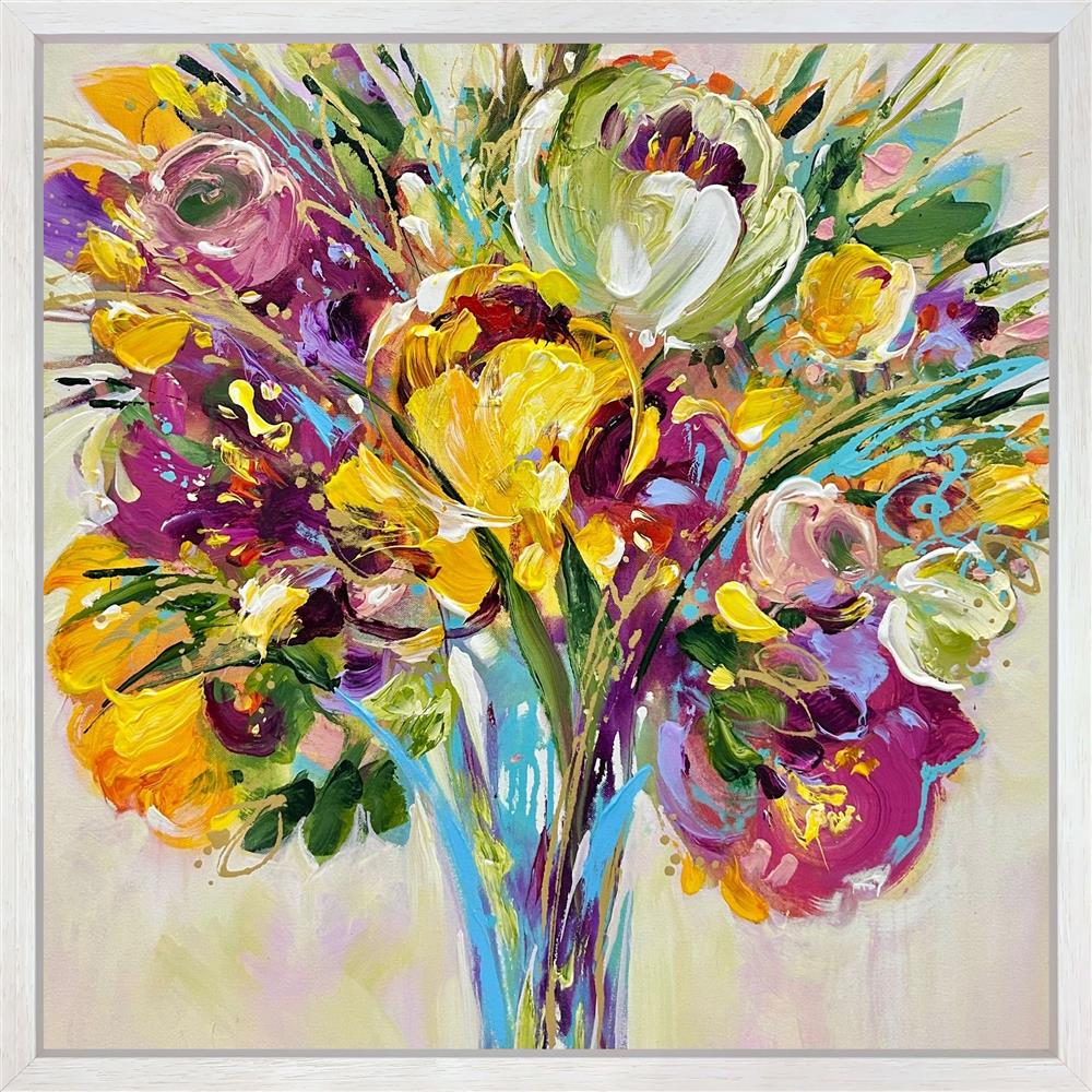 Anna Cher - 'Blossom Reverie' - Framed Original Artwork