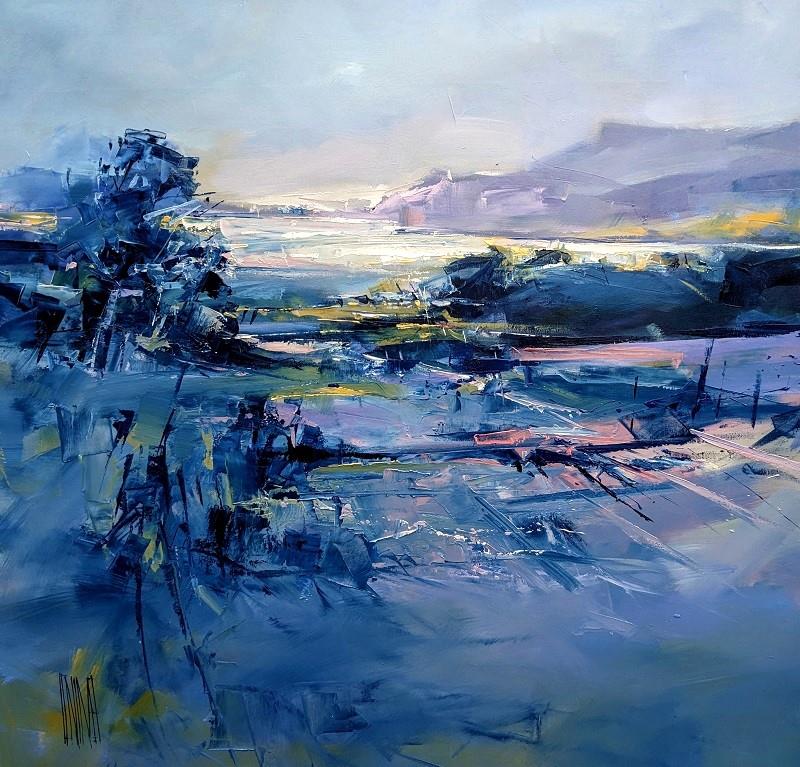 Hervé Lenouvel  'Blue Horizon' - Framed Original Artwork