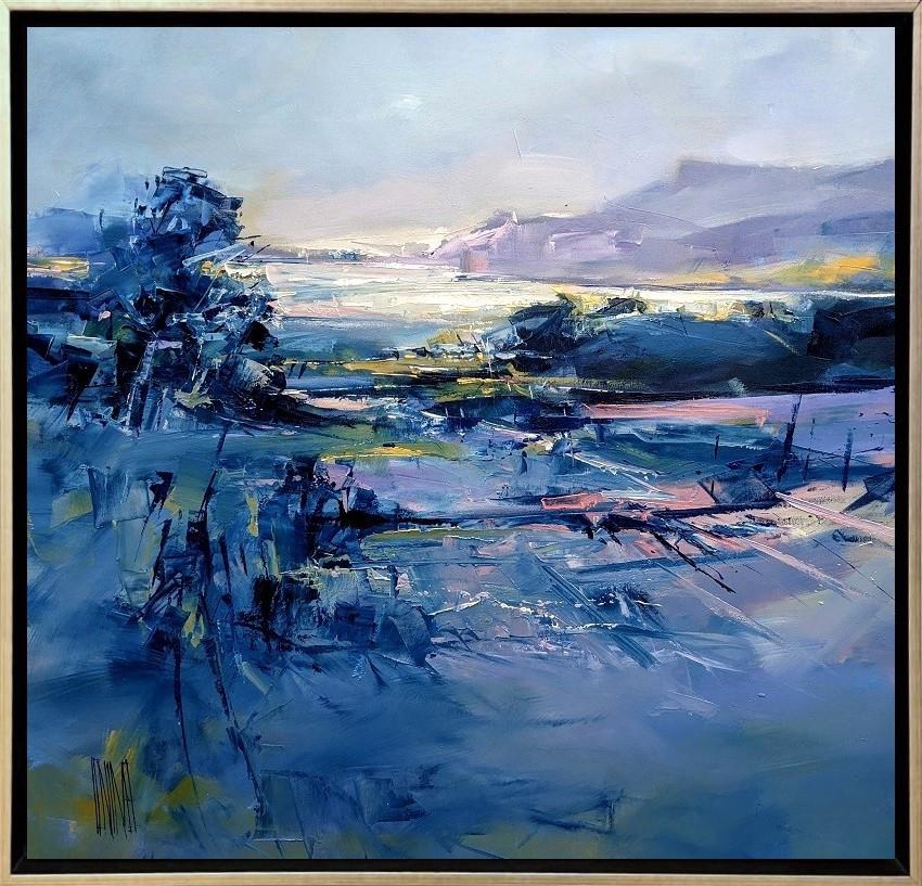 Hervé Lenouvel  'Blue Horizon' - Framed Original Artwork
