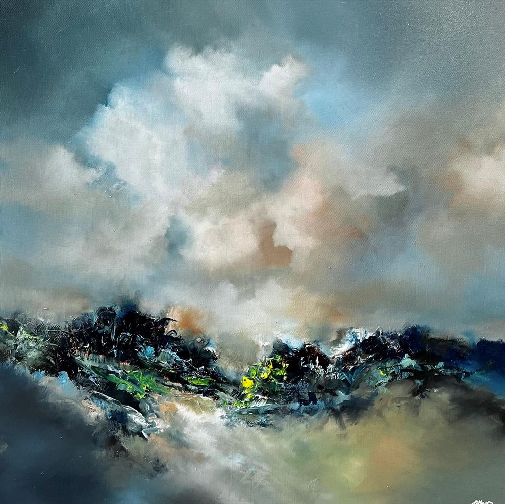 Alison Johnson - 'Blue Horizons And Broken Light' - Framed Original Artwork