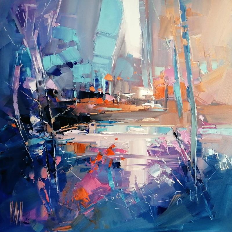 Hervé Lenouvel  'Blue Mornings' - Framed Original Artwork