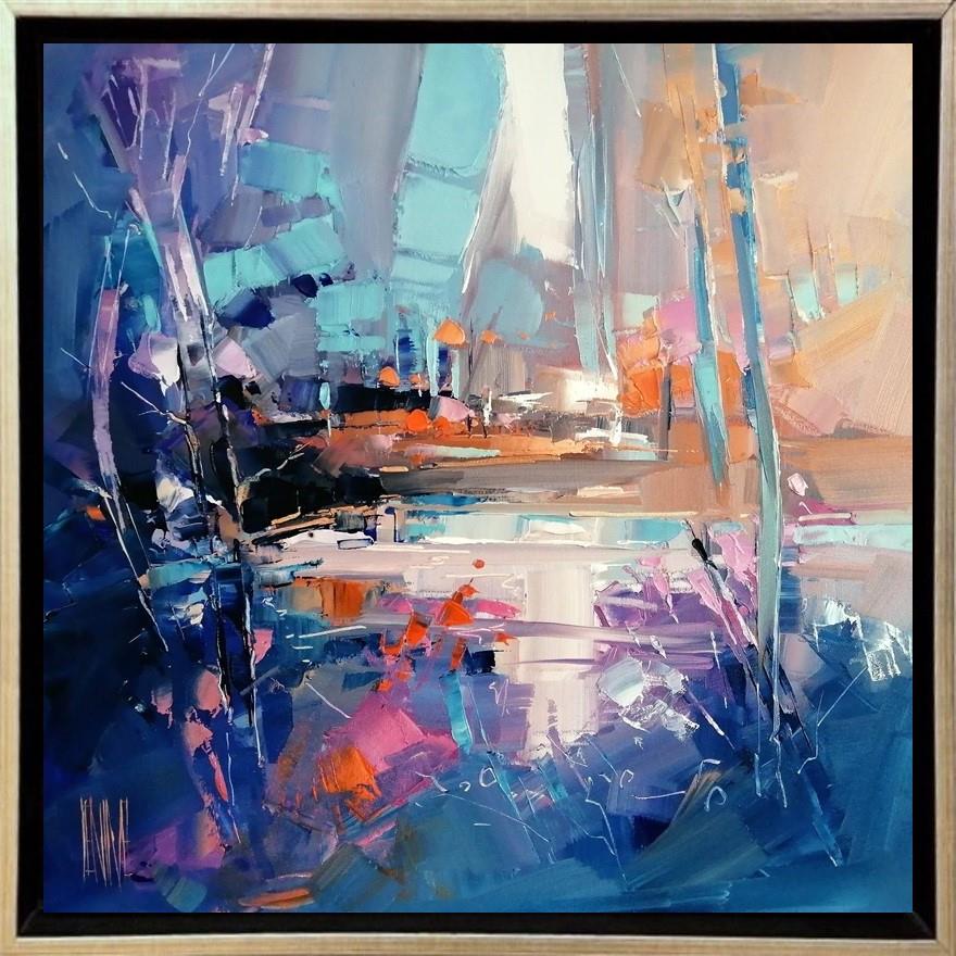 Hervé Lenouvel  'Blue Mornings' - Framed Original Artwork