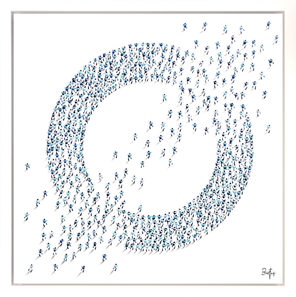 Francisco Bartus -  'Blue Orbit' - Framed Original Artwork