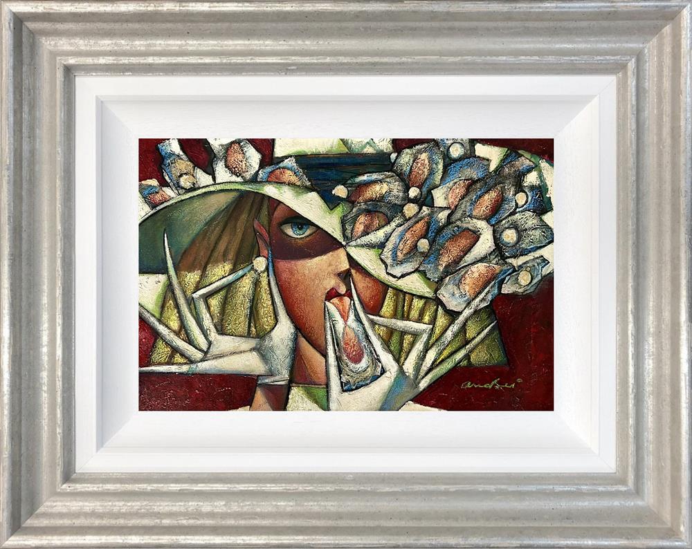 Andrei Protsouk - 'Blue Oyster Lover' - Framed Original Artwork