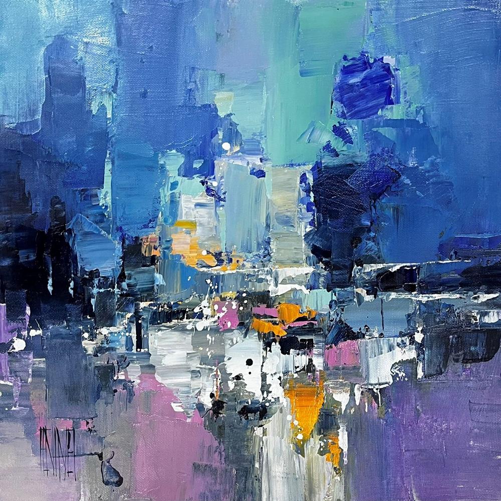 Hervé Lenouvel  'Blue Reverie' - Framed Original Artwork