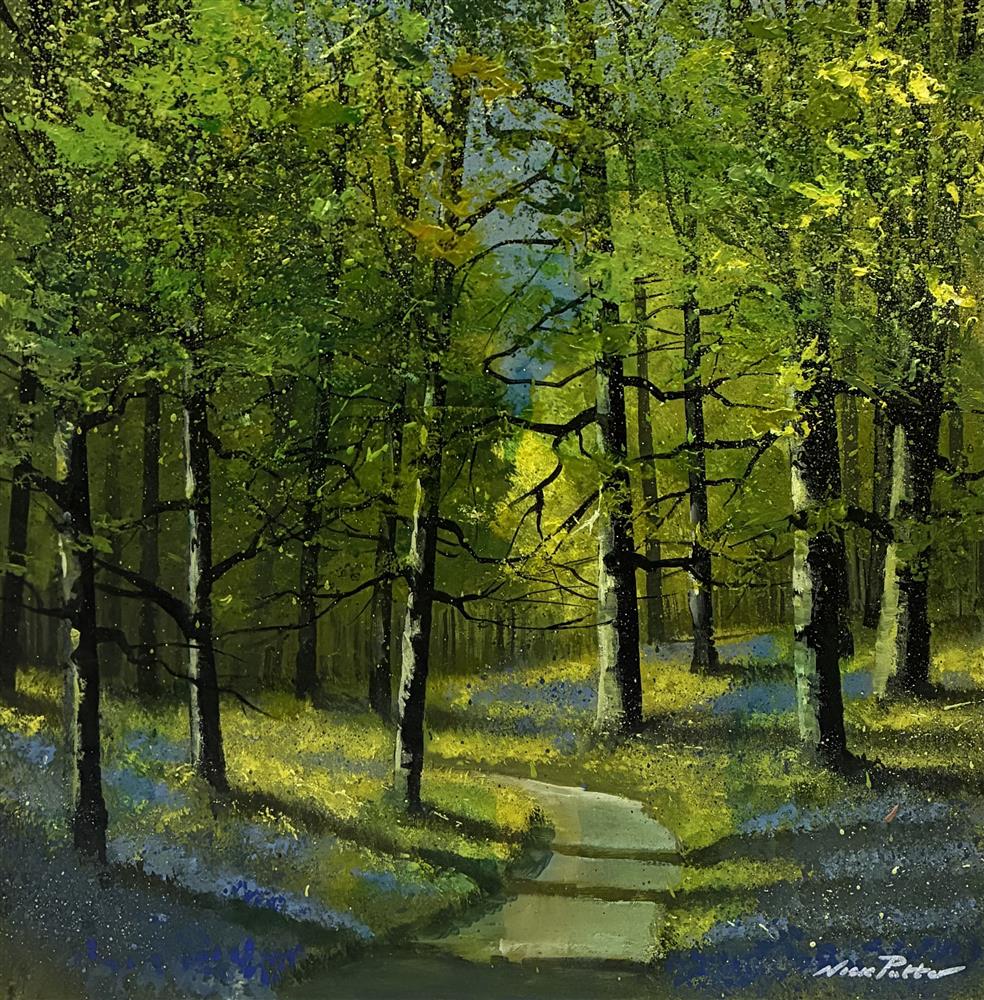 Nick Potter - 'Bluebell Woods' - Framed Original Artwork