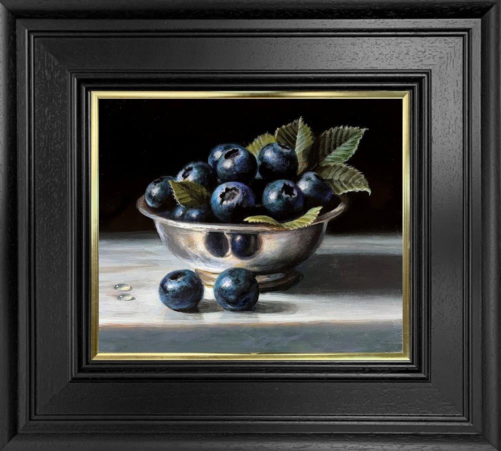 Tony Owens - 'Blueberries And Silver Bowl' - Framed Original Artwork