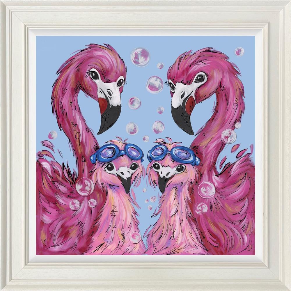Amy Louise - 'Blushing Bubbles' - Framed Limited Edition