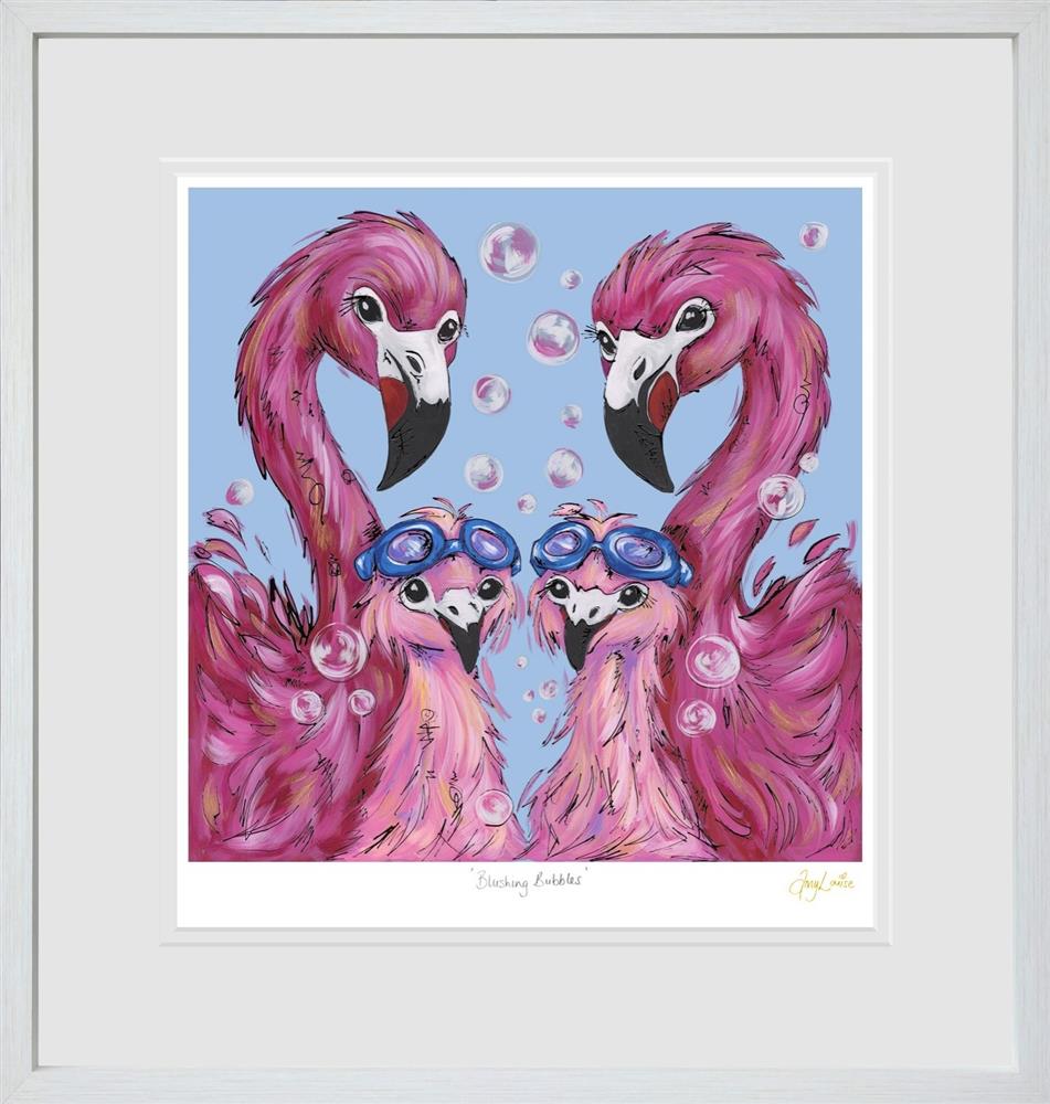 Amy Louise - 'Blushing Bubbles' - Framed Paper Edition